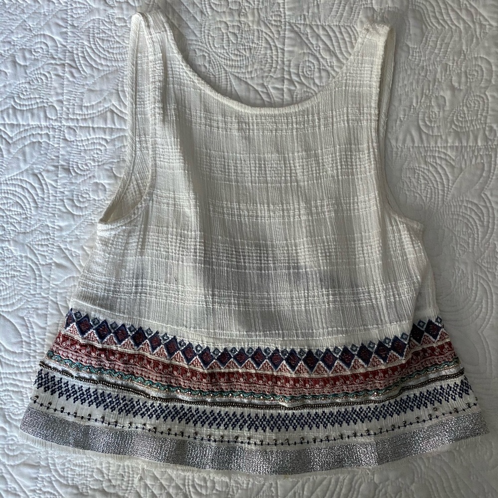 Crop top with embellishment